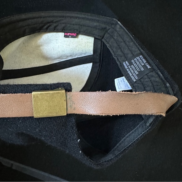 Volcom Wool Cap Hat Black With Leather - Picture 7 of 7